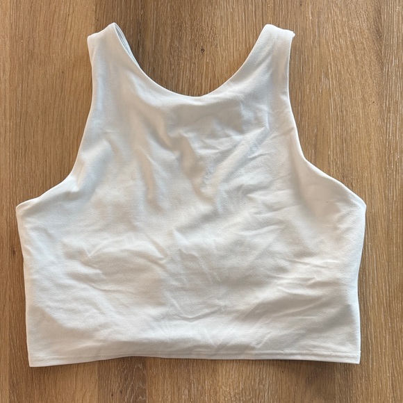 Athleta Purpose White Women's Crop Sports Bra BNWT - Picture 1 of 3